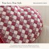 MACKENZIE-CHILDS Throw Pillow, Decorative Pillow, Red-and-White Check Heart
