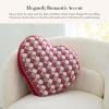MACKENZIE-CHILDS Throw Pillow, Decorative Pillow, Red-and-White Check Heart