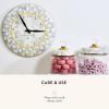 MACKENZIE-CHILDS Wall Clock, Decorative Clock for Kitchen and Living Room, Blue-and-White Royal Check(Sterling Check)