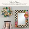 MACKENZIE-CHILDS Wallflower, Hanging Floral Wall Decor, Large(11″L x 11″W)