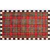 MACKENZIE-CHILDS Washable Rug, Decorative Indoor Rug, 2′ x 3′, Truly Royal Check(Royal Stewart Tartan)