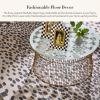 MACKENZIE-CHILDS Washable Rug, Decorative Indoor Rug, 2′ x 3′, Truly Royal Check(Snow Leopard)