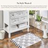 MACKENZIE-CHILDS Waste Bin, Decorative Bedroom Trash Can or Bathroom Trash Can, Blue-and-White Royal Check(Sterling Check)