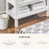 MACKENZIE-CHILDS Waste Bin, Decorative Bedroom Trash Can or Bathroom Trash Can, Blue-and-White Royal Check(Sterling Check)