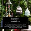 MACKENZIE-CHILDS Wind Chime, Decorative Wind Chime for Outside Garden Decor, Avant Garden(Avant Garden)