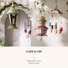 MACKENZIE-CHILDS Wind Chime, Decorative Wind Chime for Outside Garden Decor, Avant Garden(Flower Power)