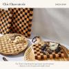 MACKENZIE-CHILDS Wood Serving Board, Countertop Wooden Cutting Board and Serving Board for Charcuterie, 8″ x 12″, Check(Check)