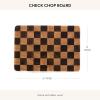 MACKENZIE-CHILDS Wood Serving Board, Countertop Wooden Cutting Board and Serving Board for Charcuterie, 8″ x 12″, Check(Check)
