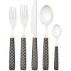 MACKENZIE-CHILDS 5-Piece Everyday Place Setting, Dishwasher-Safe Flatware Set, Black(Black)