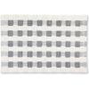 MACKENZIE-CHILDS Bath Rug, Bath Mat for Bathroom Use, Cotton Rug, Sterling-and-White Texture Check