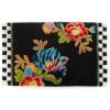 MACKENZIE-CHILDS Bath Rug, Bath Mat for Bathroom Use, Cotton Rug, White Flower Market(Flower Market Black)
