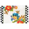 MACKENZIE-CHILDS Bath Rug, Bath Mat for Bathroom Use, Cotton Rug, White Flower Market(Flower Market White)
