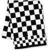MACKENZIE-CHILDS Bath Towel, Cute Decorative Bathroom Towel, Blue-and-White Royal Check(Black Check)