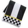 MACKENZIE-CHILDS Bath Towel, Cute Decorative Bathroom Towel, Blue-and-White Royal Check(Courtly Stripe)