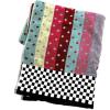 MACKENZIE-CHILDS Bath Towel, Cute Decorative Bathroom Towel, Blue-and-White Royal Check(Multicolor Stripe and Dot Confetti)