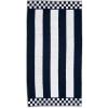 MACKENZIE-CHILDS Bath Towel, Cute Decorative Bathroom Towel, Blue-and-White Royal Check(Navy Stripe)