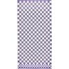 MACKENZIE-CHILDS Bath Towel, Cute Decorative Bathroom Towel, Blue-and-White Royal Check(Plum Check)