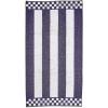 MACKENZIE-CHILDS Bath Towel, Cute Decorative Bathroom Towel, Blue-and-White Royal Check(Plum Stripe)