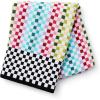 MACKENZIE-CHILDS Bath Towel, Cute Decorative Bathroom Towel, Blue-and-White Royal Check(Rainbow Micro Check)