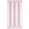 MACKENZIE-CHILDS Bath Towel, Cute Decorative Bathroom Towel, Blue-and-White Royal Check(Rosy Stripe)