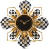MACKENZIE-CHILDS Blooming Desk Clock, Metal Clock for Table Decor