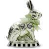 MACKENZIE-CHILDS Bunny Figure, Spring and Easter Rabbit Decor, Calico Foil Small Bunny