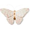 MACKENZIE-CHILDS Butterfly, Hanging Butterfly Wall Decor, Black-and-White Courtly Check(Rosy Check)