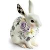 MACKENZIE-CHILDS Butterfly Toile Bunny Figurine, Resin Rabbit Statue for Spring, Tall(Short)
