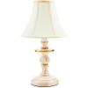 MACKENZIE-CHILDS Candlestick Lamp, Decorative Lamp for Living Room or Bedroom, Blue-and-White Royal Check(Rosy Check)
