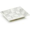 MACKENZIE-CHILDS Capiz Soap Dish, Decorative Soap Holder, Pink-and-White Rosy Check(Sterling Check)
