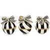 MACKENZIE-CHILDS Capiz Star Ornament, Christmas Tree Decoration, Check It Out Red(Courtly Noel Stripe)