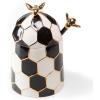 MACKENZIE-CHILDS Ceramic Queen Bee Honey Pot with Lid, Beehive Decor for Kitchen