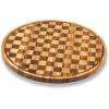 MACKENZIE-CHILDS Check Lazy Susan, Cute Rotating Serving Board, Round Charcuterie Board, or Dish Holder