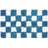 MACKENZIE-CHILDS Checkerboard Bath Rug, Washable Bath Mat for Restroom Decor, 24″ x 40″, Navy-Blue-and-White Check(Navy)