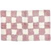 MACKENZIE-CHILDS Checkerboard Bath Rug, Washable Bath Mat for Restroom Decor, 24″ x 40″, Navy-Blue-and-White Check(Pink)