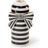 MACKENZIE-CHILDS Courtly Bow Vase, Unique Flower Vase, Decorative Table Decor for Living Room
