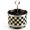 MACKENZIE-CHILDS Courtly Check Supper Club Flatware Storage Caddy, Kitchen Utensil Organizer for Silverware and Napkins(Courtly Check)
