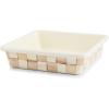 MACKENZIE-CHILDS Enamel Baking Pan for Oven, Rectangular Oven Pan, 9″ x 13″, Pink-and-White Rosy Check(Mocha Check)