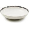 MACKENZIE-CHILDS Everyday Serving Bowl, Dishwasher- and Microwave-Safe, 12 Inches, Black-and-White Courtly Check