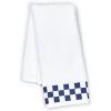 MACKENZIE-CHILDS Hand Towel, Cute Decorative Hand Towel for Bathroom and Kitchen, Black-and-White Black Check Border(Navy Check Border)