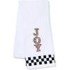 MACKENZIE-CHILDS Hand Towel, Cute Decorative Hand Towel for Bathroom and Kitchen, Blue-and-White Royal Check(Joy Check)