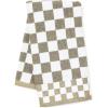 MACKENZIE-CHILDS Hand Towel, Cute Decorative Hand Towel for Bathroom and Kitchen, Blue-and-White Royal Check(Mocha Check)