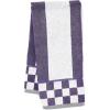 MACKENZIE-CHILDS Hand Towel, Cute Decorative Hand Towel for Bathroom and Kitchen, Blue-and-White Royal Check(Plum Stripe)
