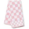 MACKENZIE-CHILDS Hand Towel, Cute Decorative Hand Towel for Bathroom and Kitchen, Blue-and-White Royal Check(Rosy Check)