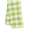 MACKENZIE-CHILDS Linen Dish Towel, Decorative Kitchen Towel, Tan Check(Green Check)