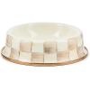 MACKENZIE-CHILDS Mocha Check Cat Dish