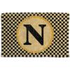 MACKENZIE-CHILDS Monogrammed Entrance Mat, Monogram Welcome Mat, Indoor/Outdoor Front-Door Mat, D(N)