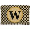 MACKENZIE-CHILDS Monogrammed Entrance Mat, Monogram Welcome Mat, Indoor/Outdoor Front-Door Mat, D(W)
