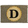MACKENZIE-CHILDS Monogrammed Entrance Mat, Monogram Welcome Mat, Indoor/Outdoor Front-Door Mat, Y(D)