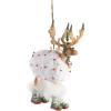 MACKENZIE-CHILDS Patience Brewster Dash Away Christmas Ornament, Indoor Christmas Decorations for The Christmas Tree, Dasher(Blitzen Reindeer)